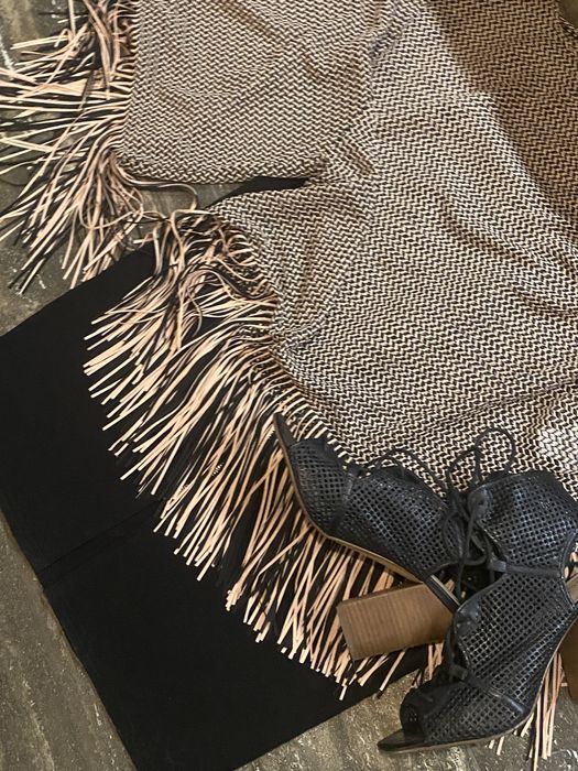 ZARA trafaluc 36/S bluzka z frędzlami unikat mega