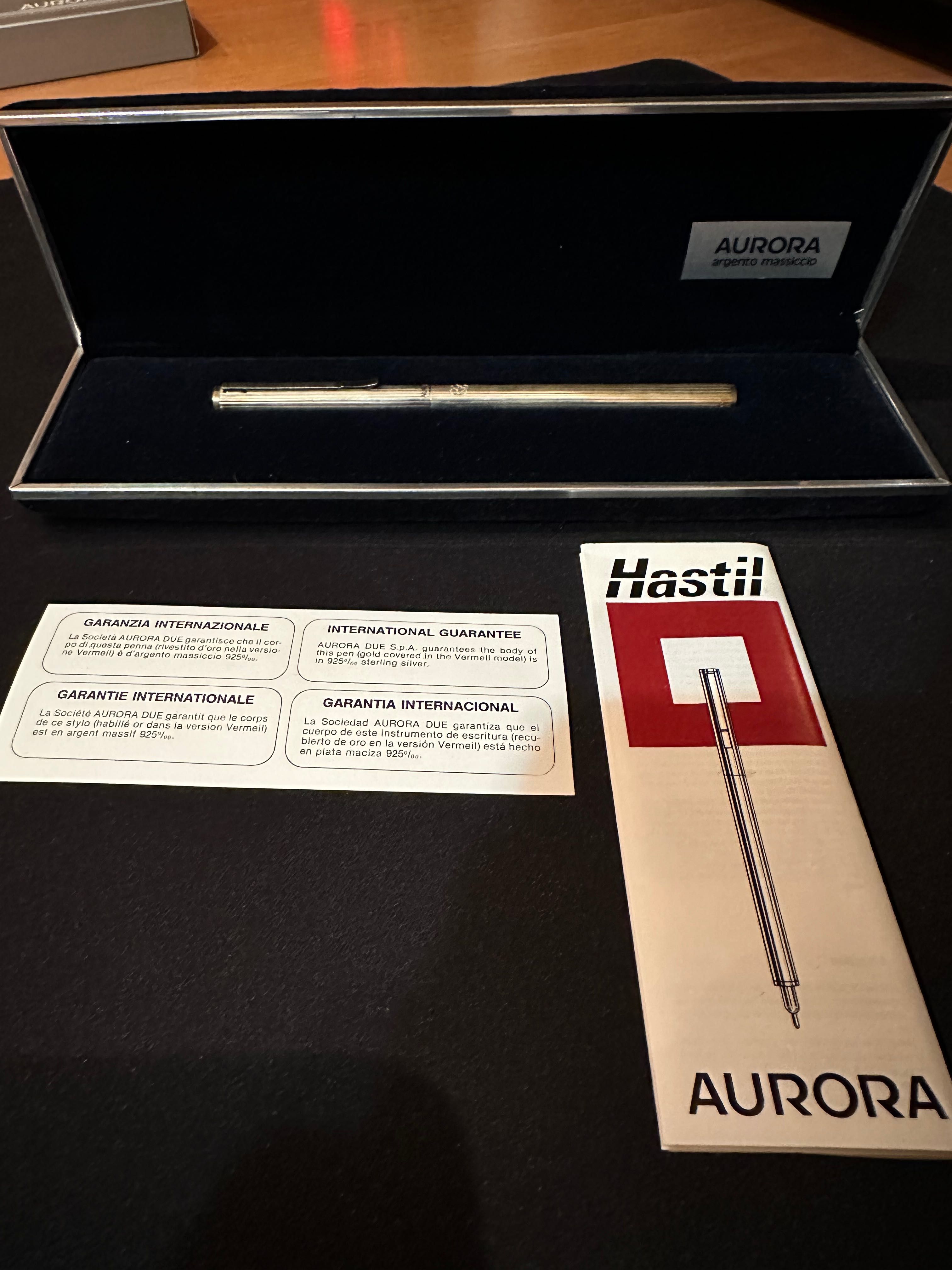 Продам вінтаж ручки AURORA Hastil (argento massiccio).