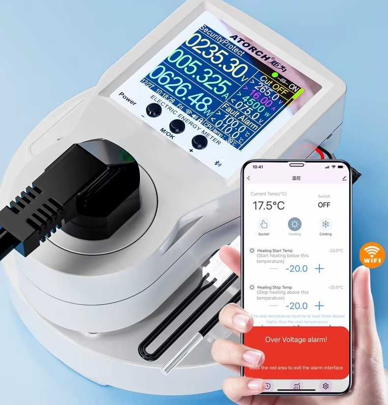 ATORCH S1W S1TW Ватметр енергометр WiFi Гарантія розумна розетка