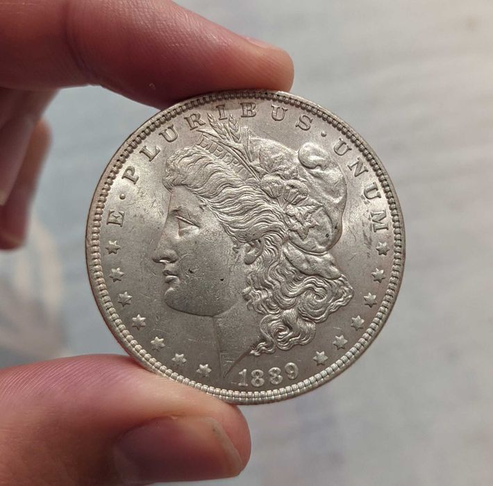 Доллар 1889 г Морган США монета серебро 900 проба Вес 26,73 г Штемпель