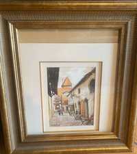 Two paintings of Estonian street life (Price reduced to sell!)