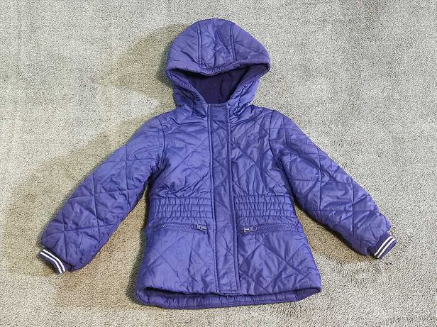 Куртка зимняя детская теплая OshKosh на флисе с капюшоном 4+
