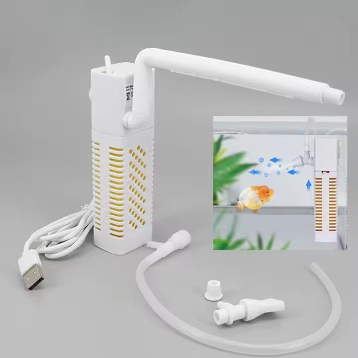 Внутренний аквариумный мини-фильтр USB, автономный аквариумный фильтр
