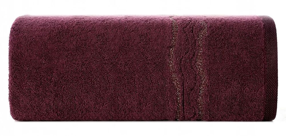 Ręcznik 30x50 kąpielowy łazienkowy frotte KARIN 500g/m2 bordo