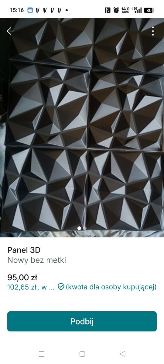 Panele czarne 3d