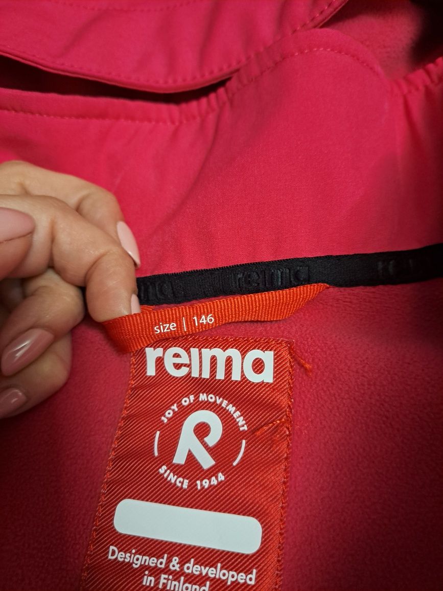 Różowy softshell reima 146