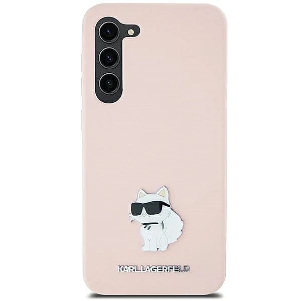 Etui Karl Lagerfeld Silicone Choupette Metal Pin na Samsung Galaxy S23