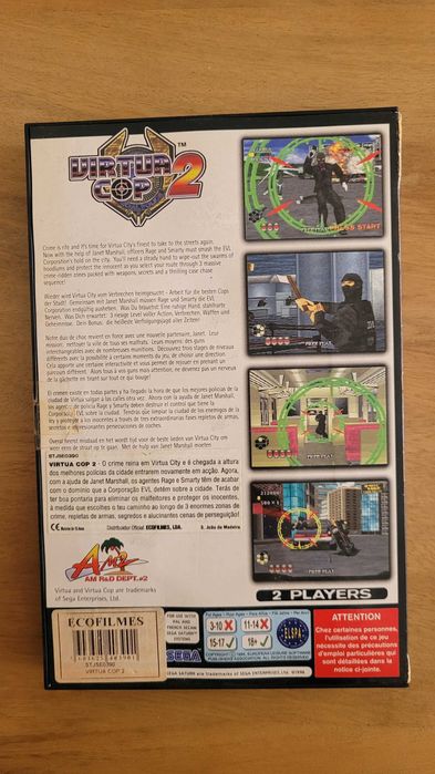 Jogo Virtua Cop 2 - Sega Saturn - Vintage Retro games