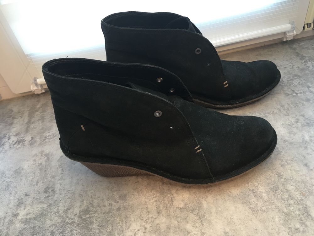 Clarks UK4,5 botki czarne 37,5/38