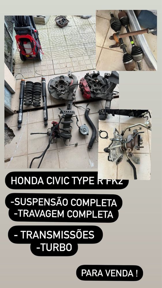 Peças Honda Civic Type R FK2