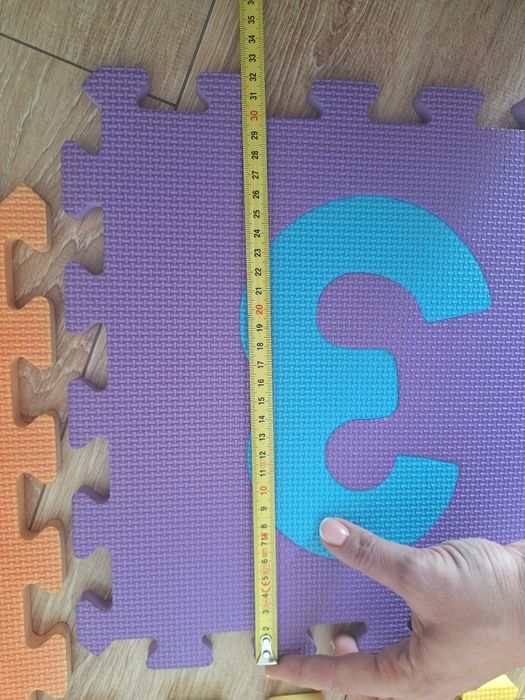 Puzzle piankowe z cyferkami na podłogę, mata