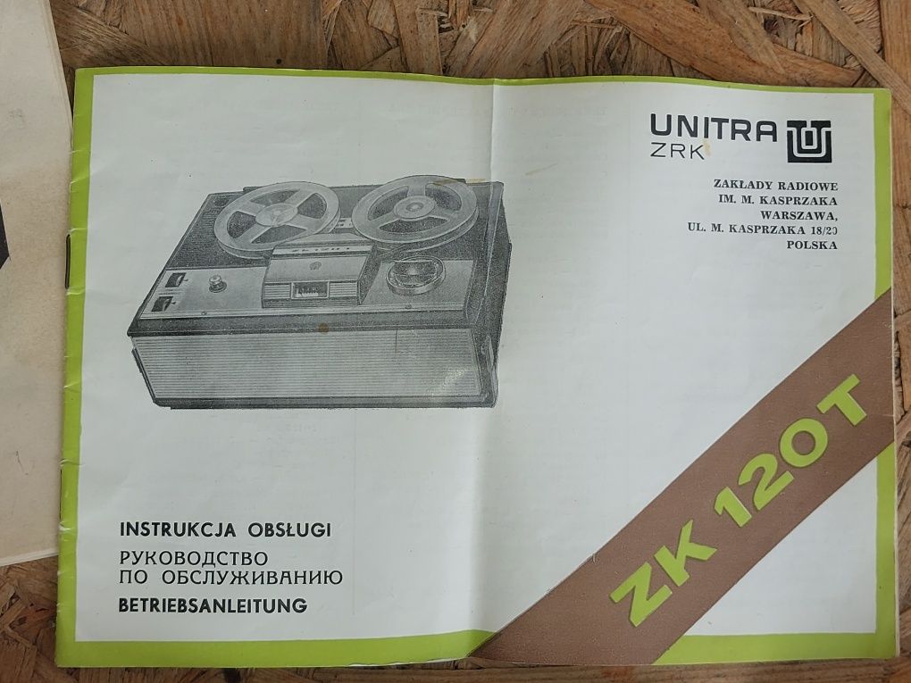 Magnetofon szpulowy ZK 120 Unitra licencja Grundig