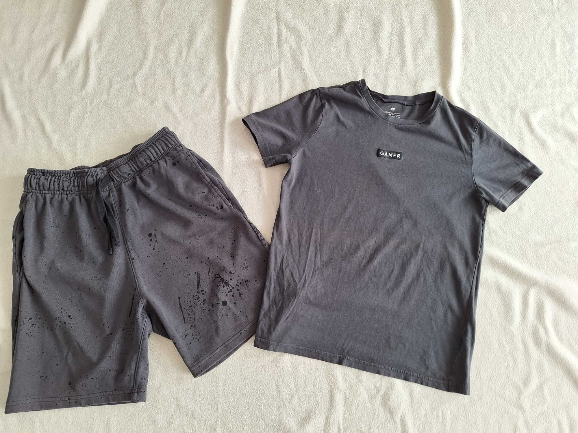 Zestaw 11 SZT ZARA H&M bluza jeansy t-shirt szorty 158 164 cm 11+