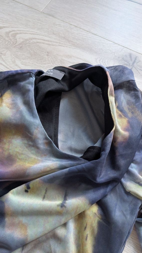 Sukienka tie dye mini z siatki 40 tuba