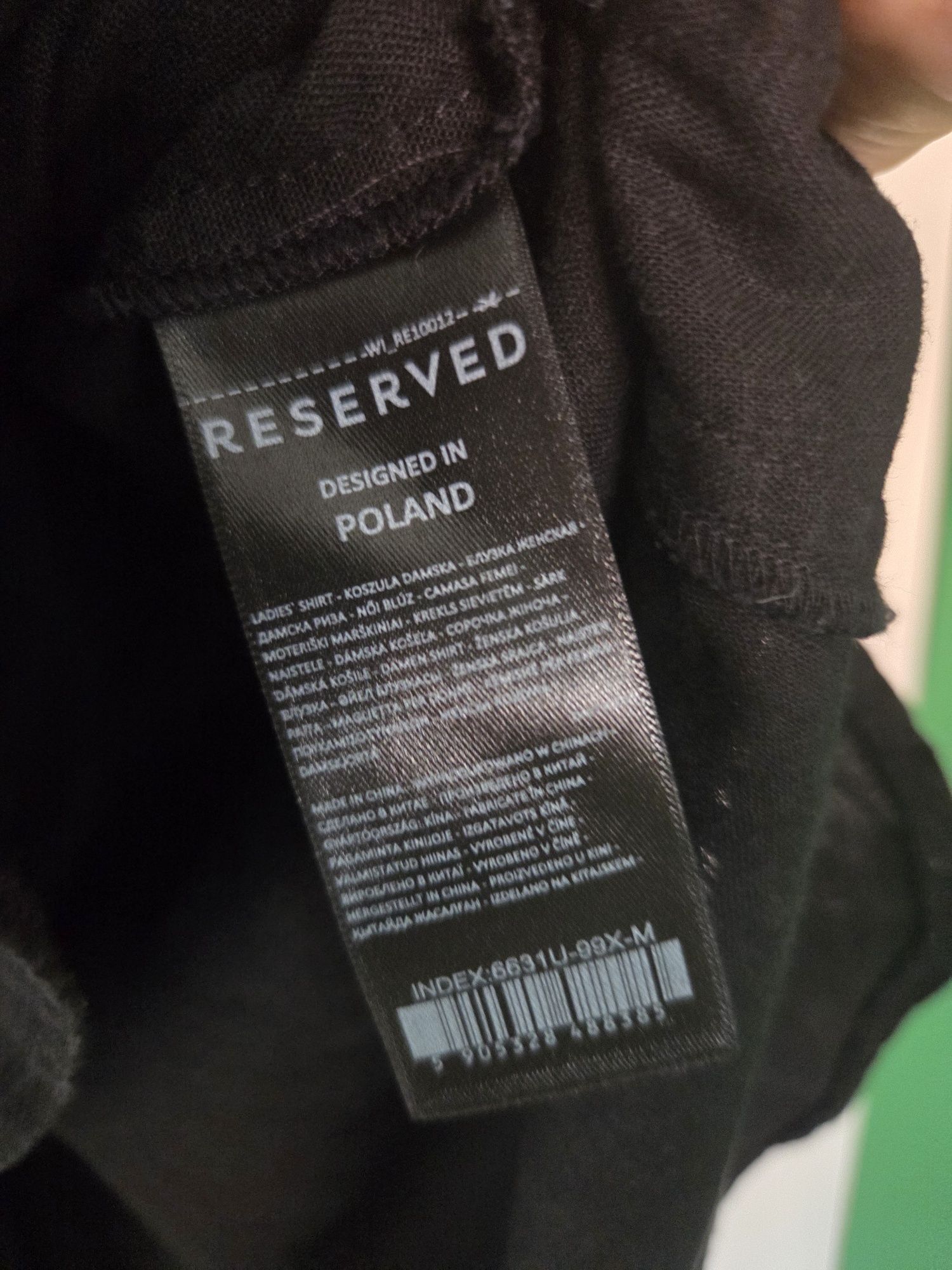 Koszula lniana Reserved M czarna