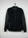 Czarna kurtka pikowana męska puchowa SikSilk rozmiar M fit L urban