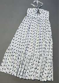 ASOS haftowana sukienka midi
