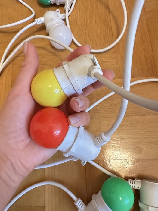 Ретро Гірлянда вулична. Гирлянда уличная. Гірлянда різнокольорова