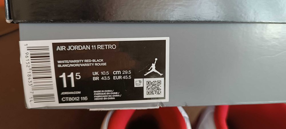 (r. 45,5/ us 11,5) Nike Jordan 11 Retro Cherry (2022) CT8012,-116