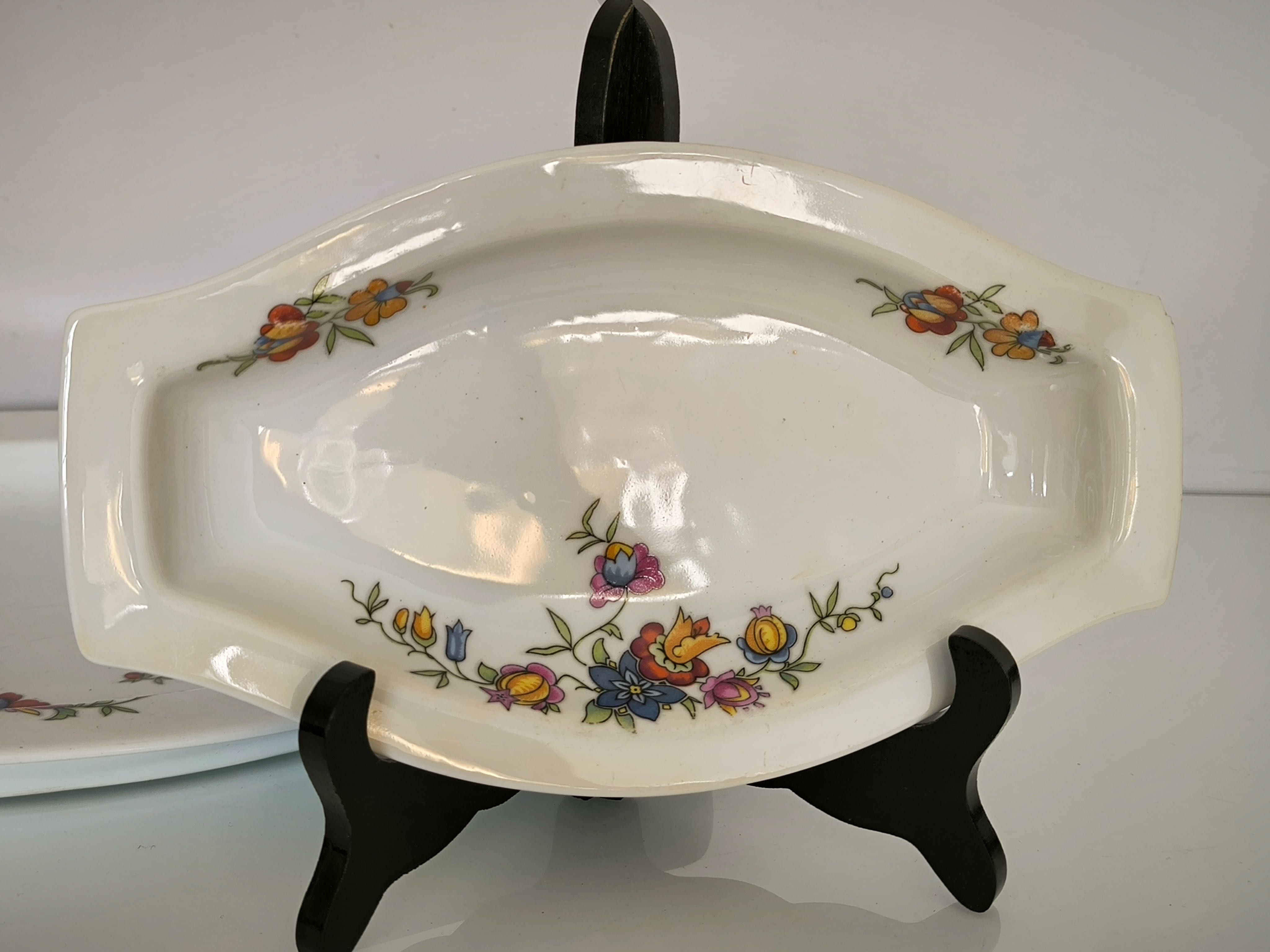 Patera Ćmielów Porcelana przedwojenna fason Lwów lata 30 dwie sztuki