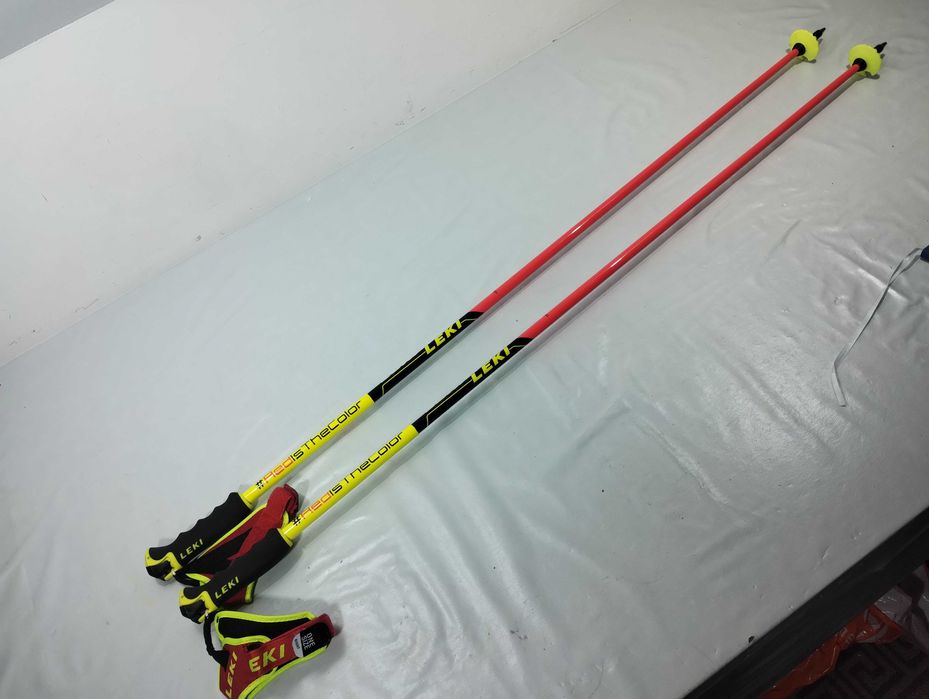 kijki narciarskie do nart Leki Redsthecolor Racing comp 120  cm