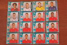 16 cromos Futebol UEFA Euro England 2020 da Panini
