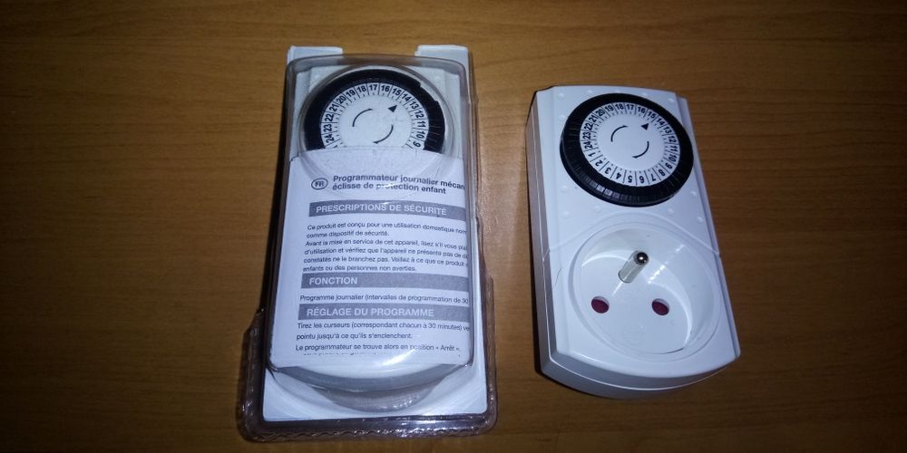 2x programator czasowy mechaniczny 24h