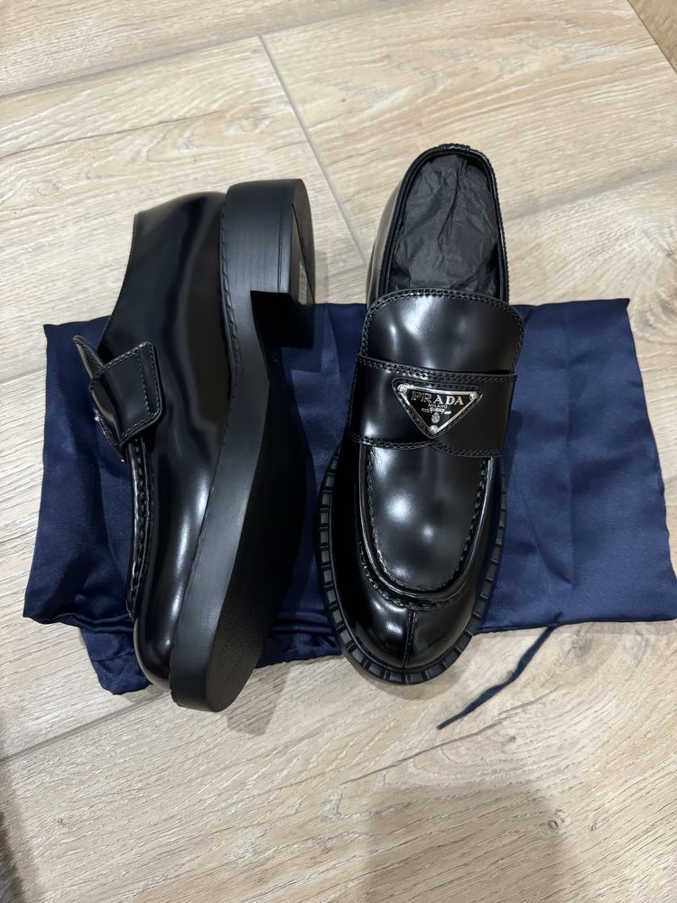 Лоферы прада Prada , лофери, оригінал, оригинал