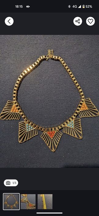 Naszyjnik z trójkątami