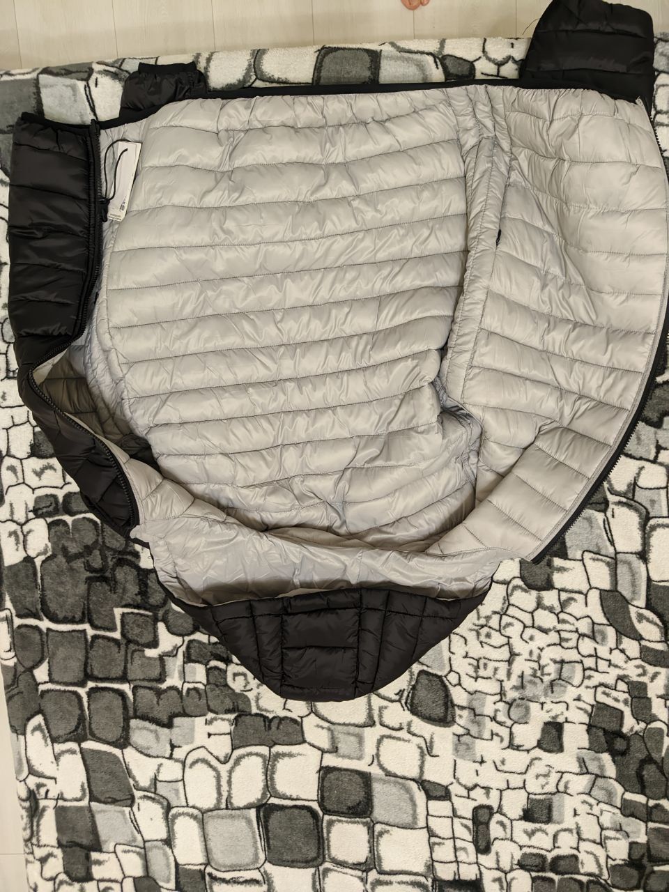 Куртка Polo x Ralph Lauren Розмір: L чорно-сіра двустороння