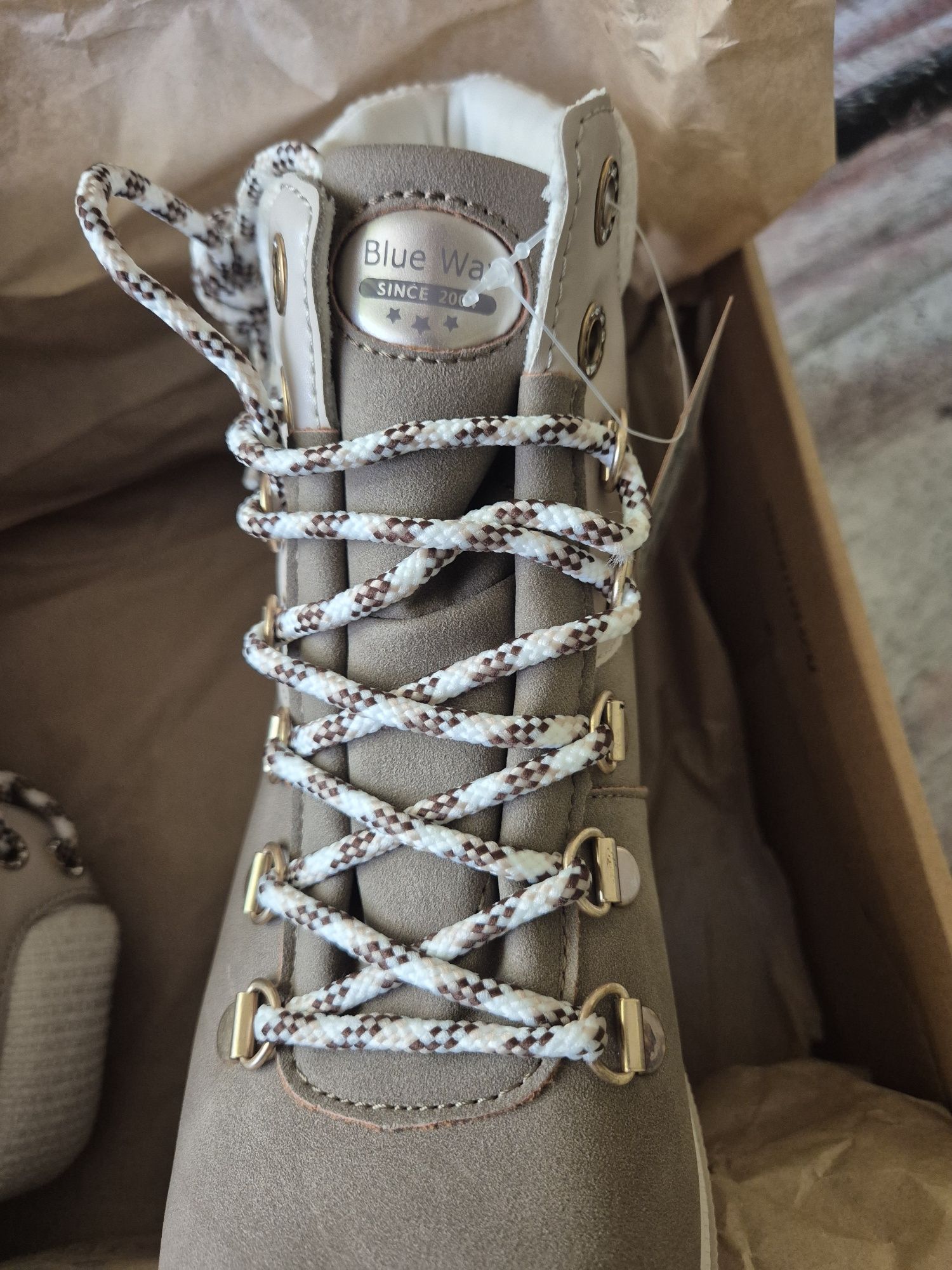 Botas camel cano medio