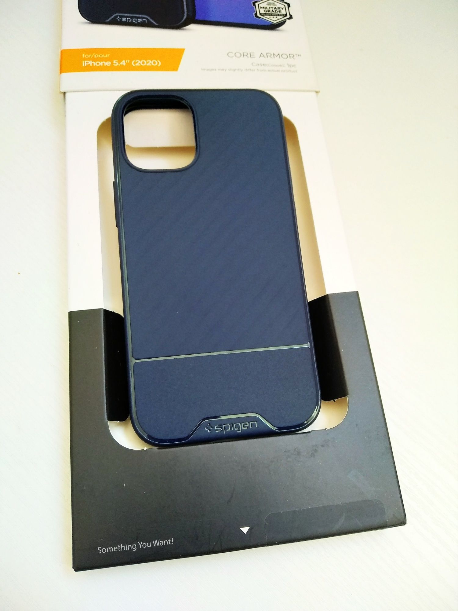 Чохол Spigen (SGP) Core Armor Navy Blue для Apple iPhone 12 mini.