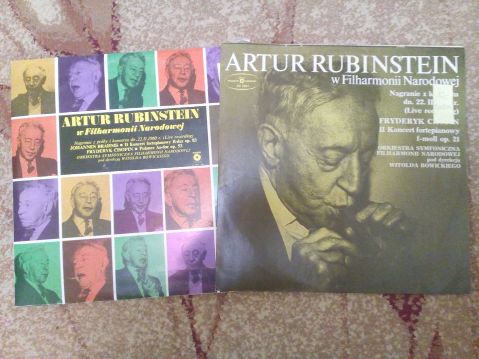 płyty winylowe Artur Rubinstein koncerty Brahmsa i Chopina