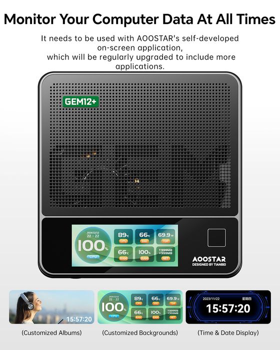 GEM12 + PRO Ryzen 7 PRO 8845HS Mini PC міні пк. Опционально 64gb/2tb