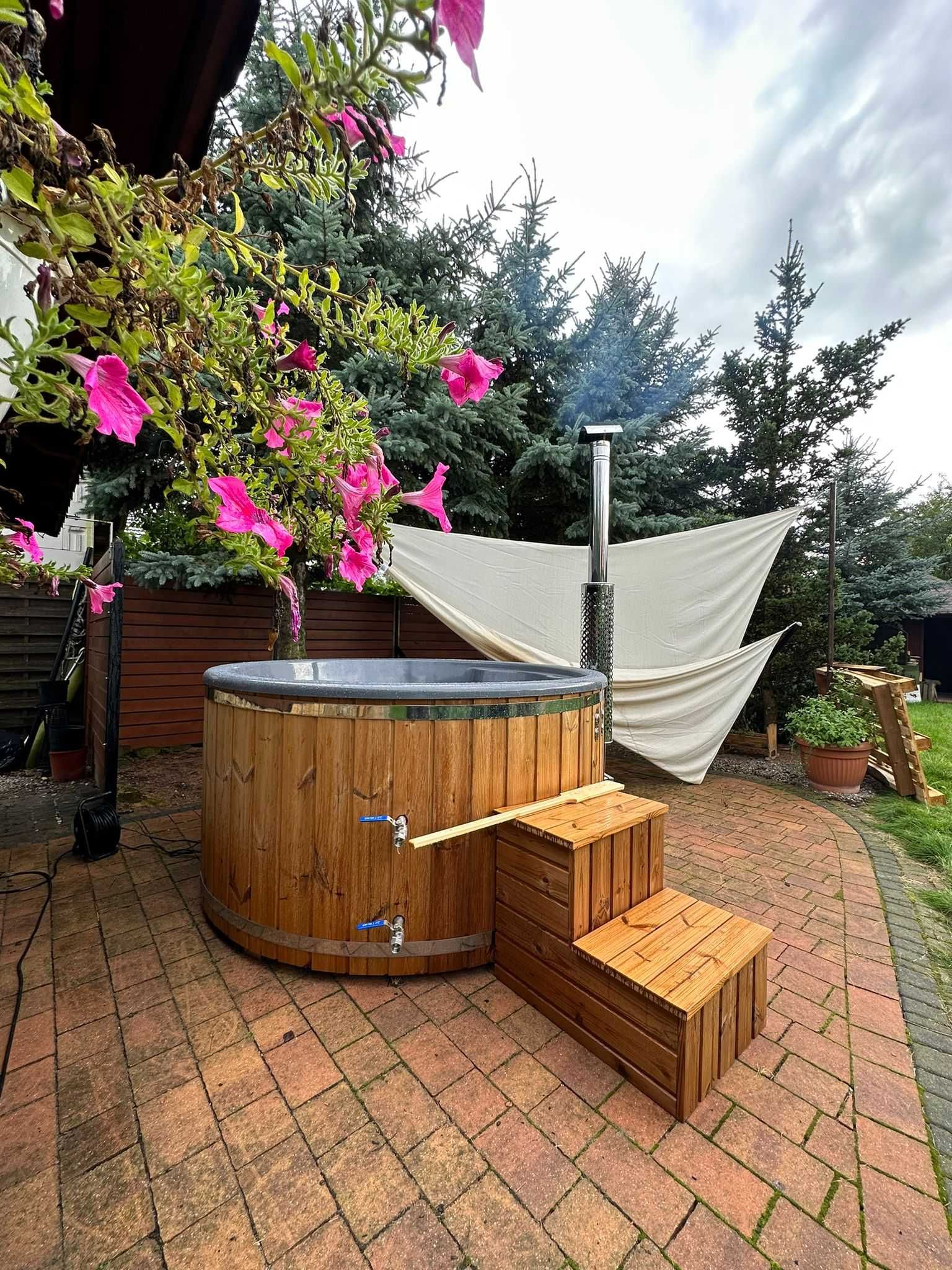 Balia Ogrodowa Jacuzzi bania Hot Tub Gorąca Beczka Pokrywa Termiczna