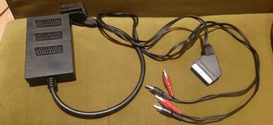 Rozgałęźnik wtyk euro scart i Kabel EURO(SCART) - 4 x RCA SCART