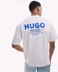 Чоловіча футболка Hugo, чорна та біла