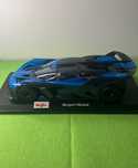 Bugatti Bolide Maisto 1:18 Azul Preto Super Carro Miniatura