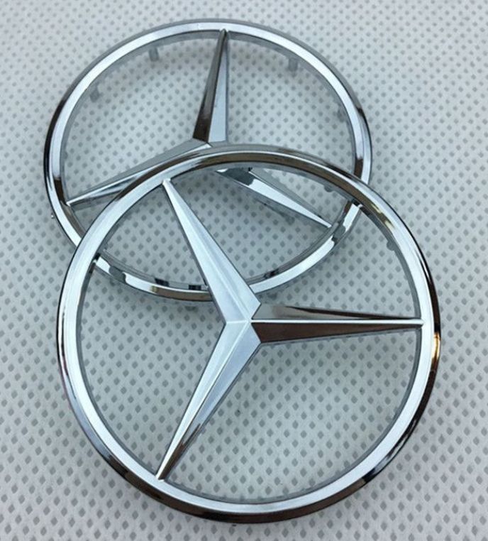 Z984 Símbolo Emblema Estrela Mercedes Benz AMG Volante Guiador 57mm