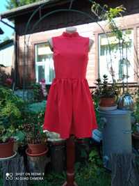 Czerwona sukienka mini top shop r.36