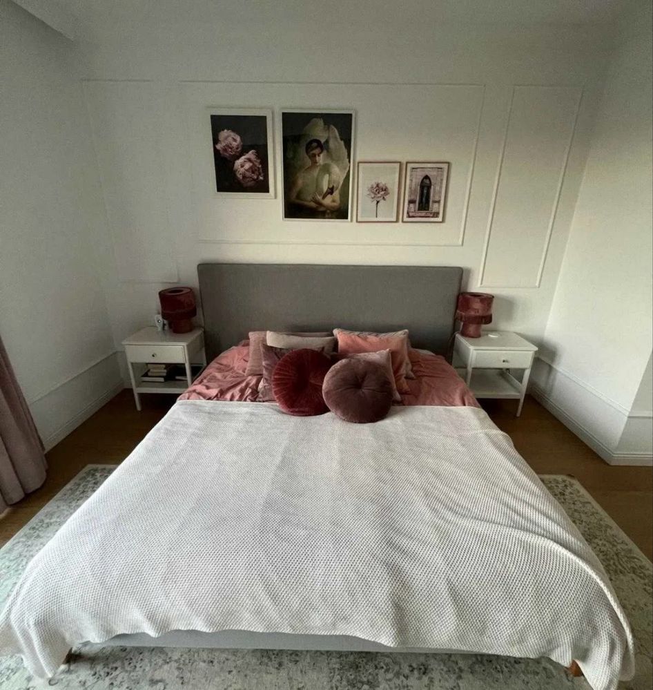 Łóżko 180x200 Berke Slim eleganckie (rama i stelaż)