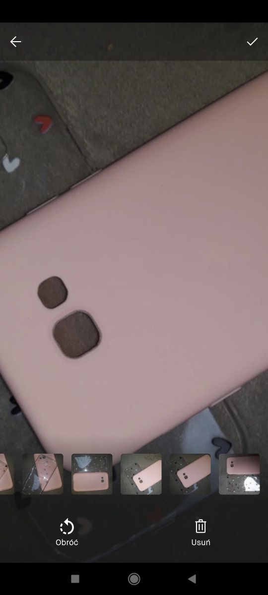 Dwa Case Samsung A520 nowe różowy transparentny etui
