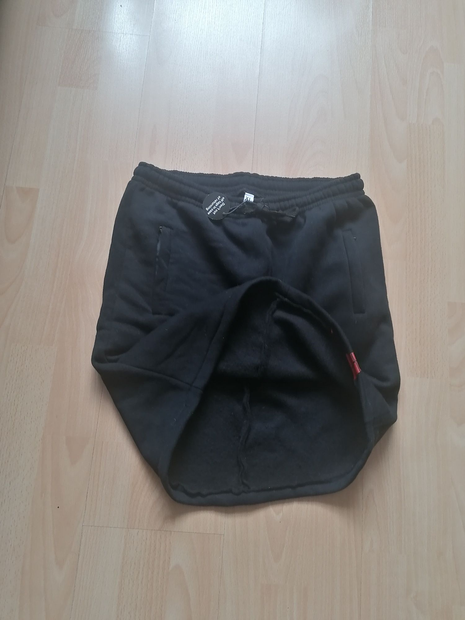 Spódnica dresowa, czarna XL
