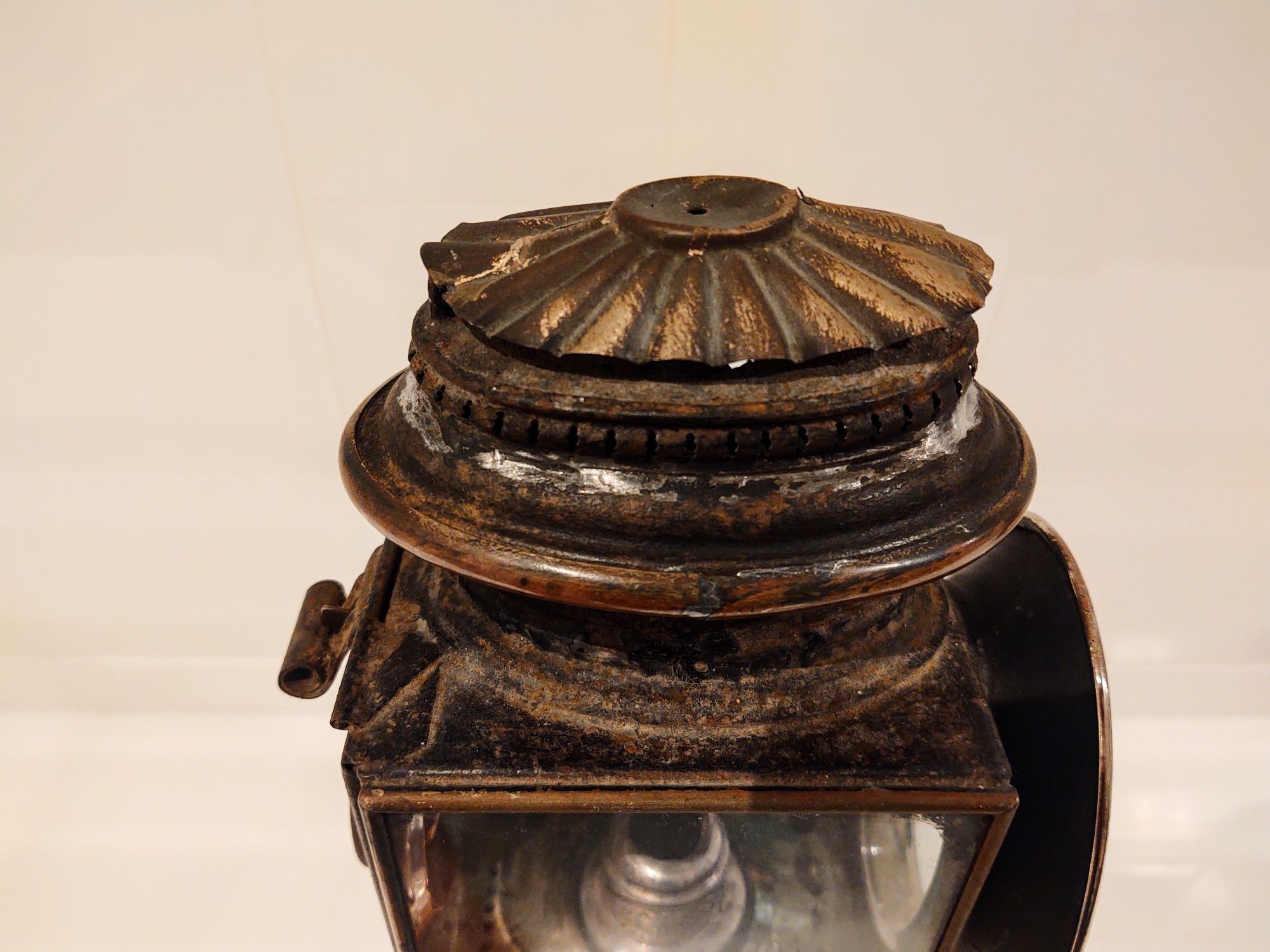 Lampa powozowa do bryczki karety antyk na świeczkę retro P.&A. Cordes