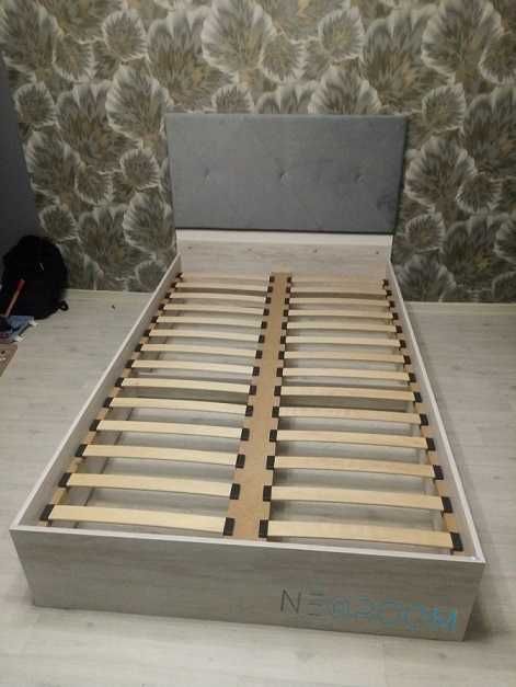 Кровать РОМБО 1200/1400/1600*2000 мм с ламелями и мягким изголовьем.