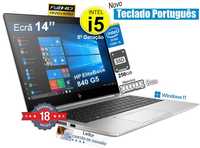 Portátil HP 840 G6 | i5-8365U | 8GB | 256GB | 14p FHD |Teclado NOVO PT