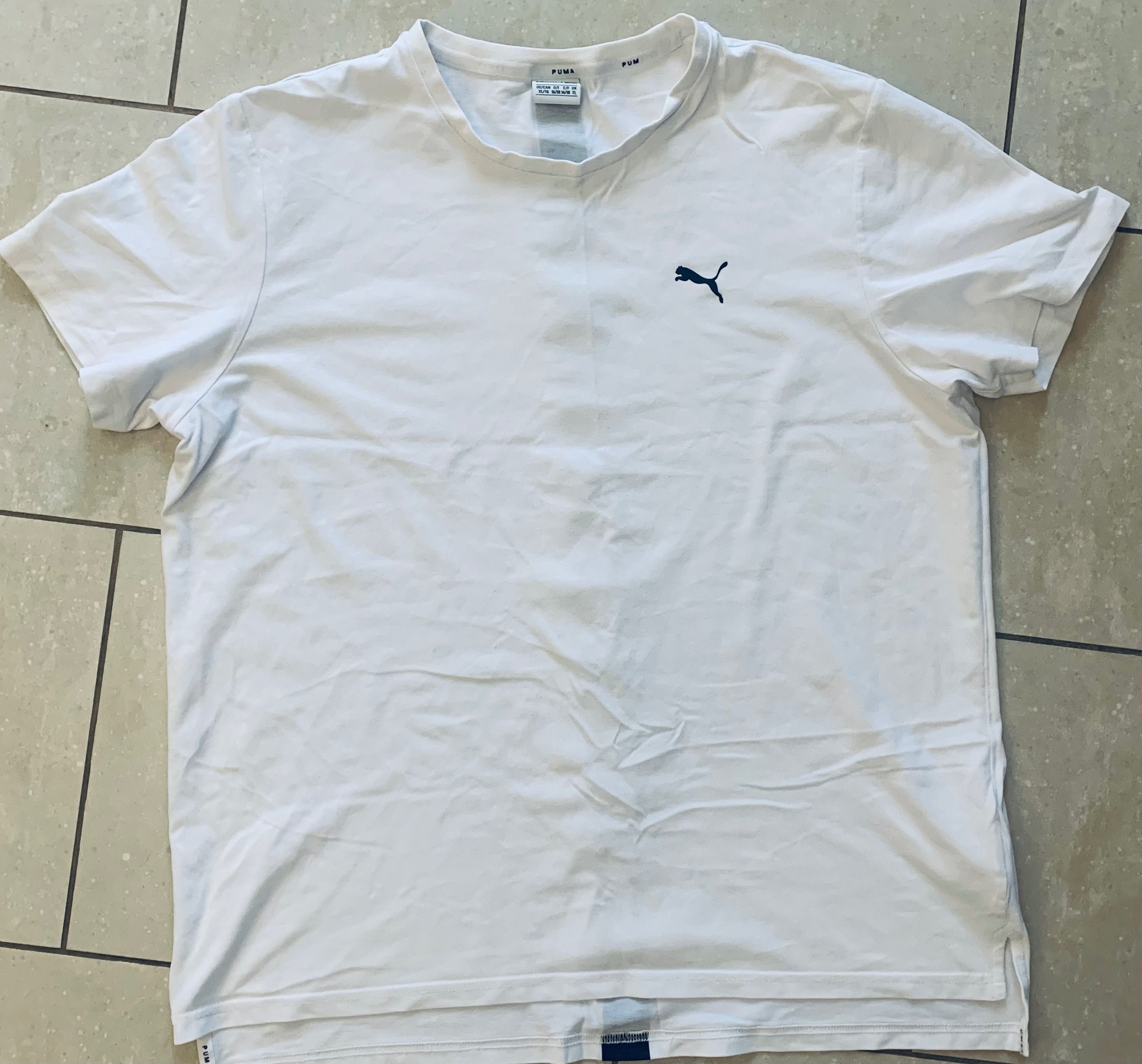 Biała Koszulka sportowa Puma Evo Core męska T-shirt bawełna r. XL nowa