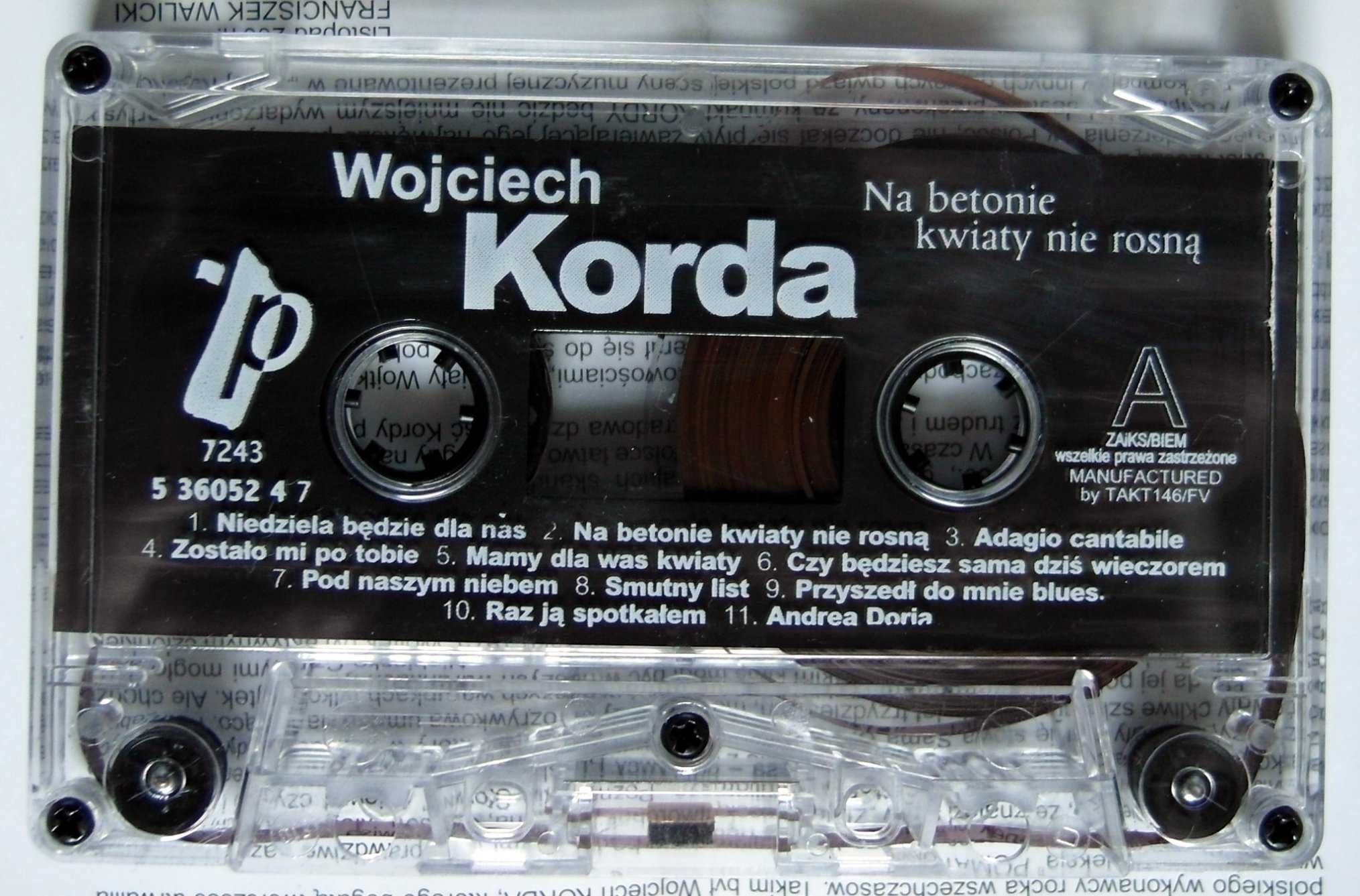 Wojciech Korda - Na Betonie Kwiaty Nie Rosną - Złota Kolekcja - KASETA