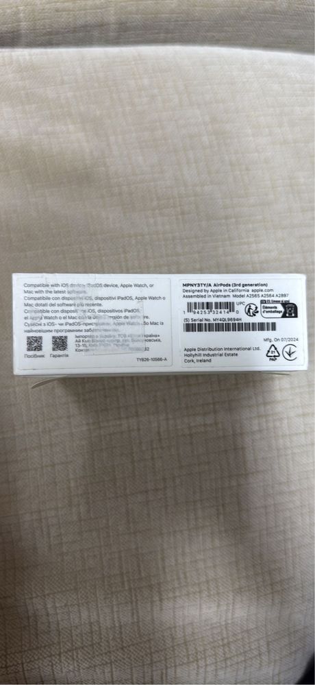 Apple Air Pods novos 3 geracao