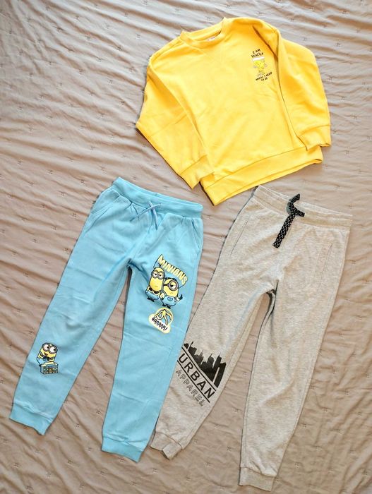 Mega paka ubrań dla chłopca 122 Minionki